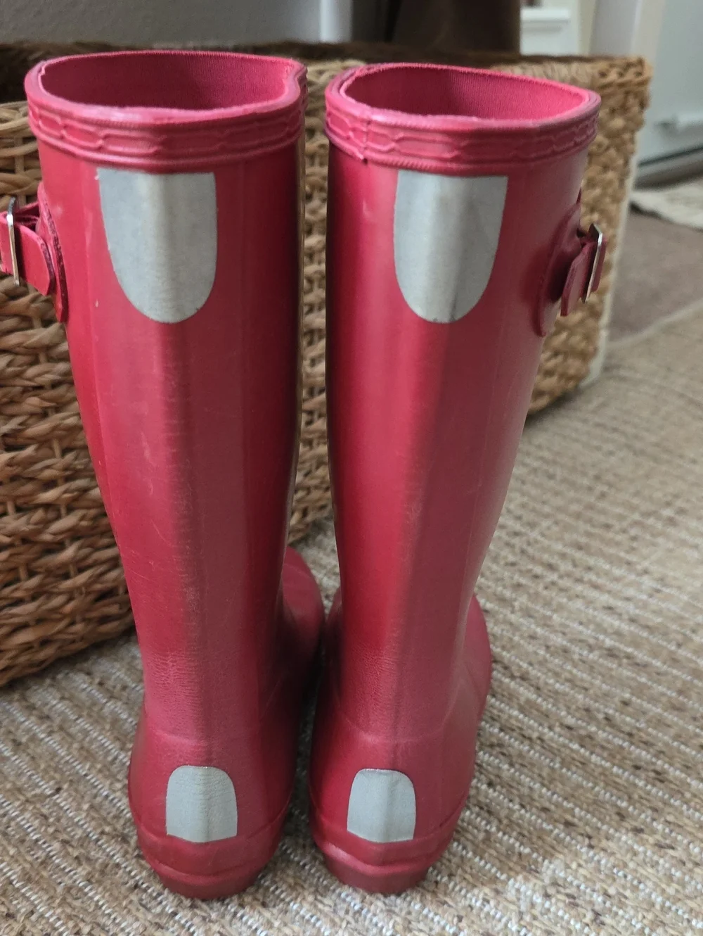 Hunter Original Kids Red Rain Boots Size US 4 Girls 3 Boys  Waterproof